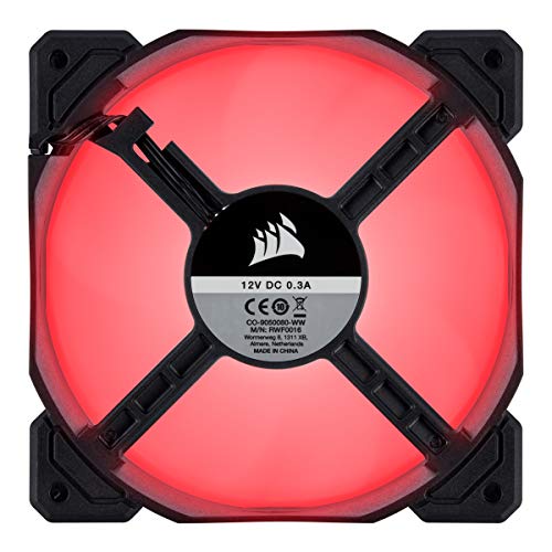 Image of Corsair CV Series CV750 80 Plus Bronze ATX Power Supply & AF120 Air Series, 120 mm LED Low Noise Cooling Fan - Red (Single Pack)