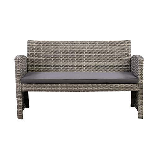 image for AmazonBasics Outdoor Patio Garden PE Rattan Textured Faux Wicker Modul
