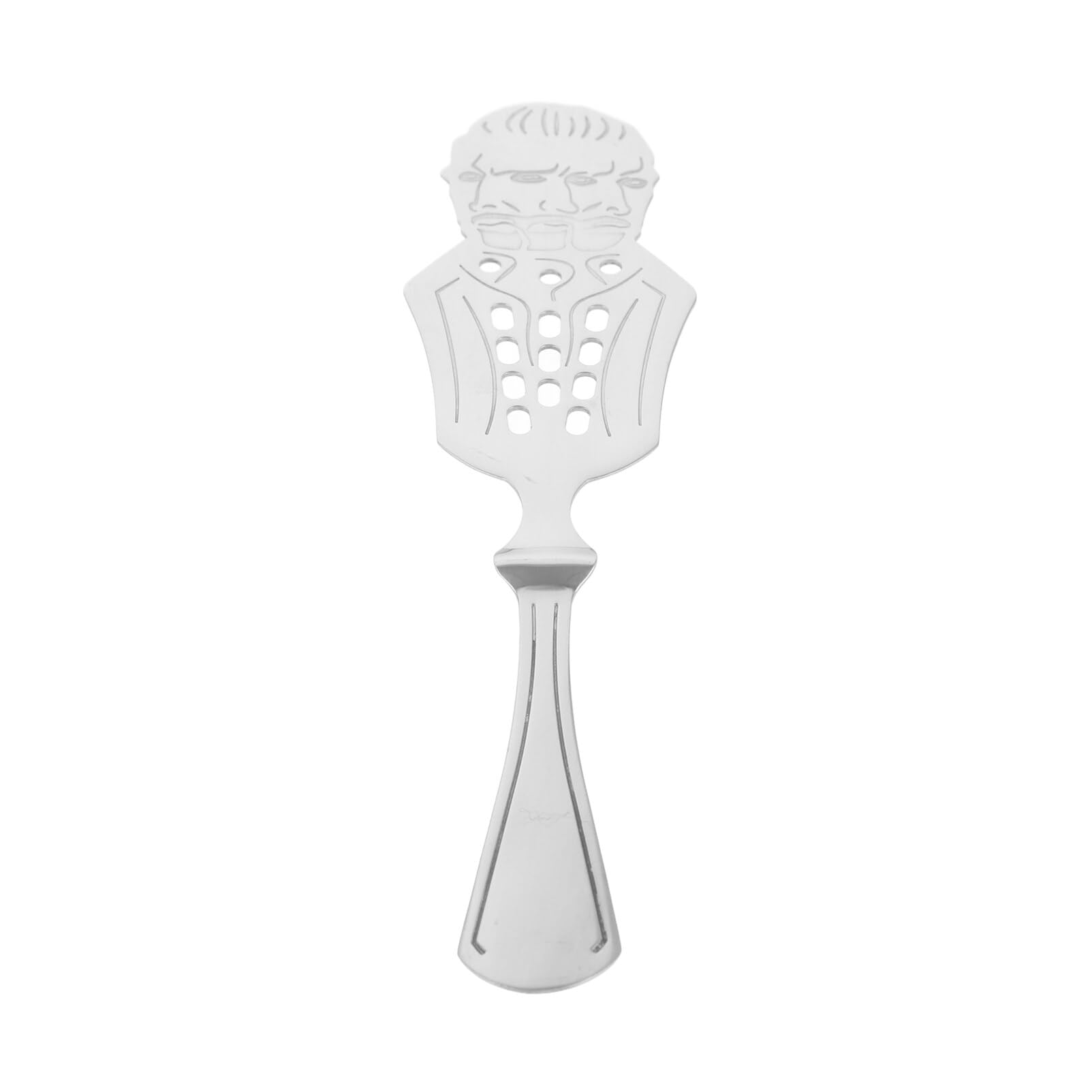 OUNONA Stainless Steel Absinthe Spoon Dripper Handheld Slotted Sugar Cube Strainer Easy to Clean Comfortable Grip for Home Bar and Restaurant Use Resistant to Deformation