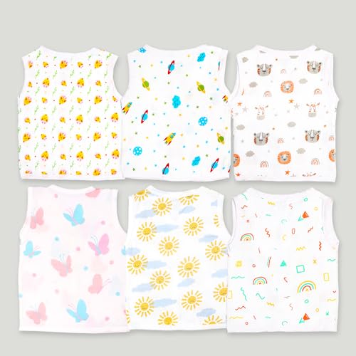 Image of Kidbea Extra Soft Mulmul Cotton Jhabla Cloth for New Born Baby Set