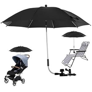 Jokapy 3966390031 Universal Kinderwagen Sonnenschirm Schwarz