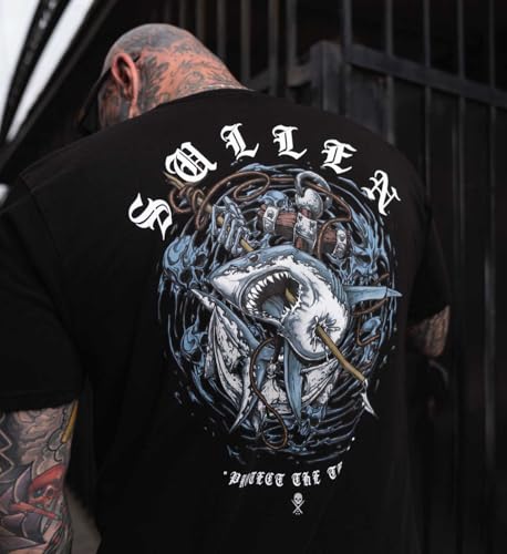 Sullen Men's Speared Week of Sharks Series Tattoo Lifestyle Graphic Premium Short Sleeve Tee4