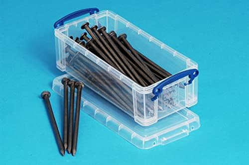 Really Useful Storage Box 0.9 Litre Clear Ref 0.9C