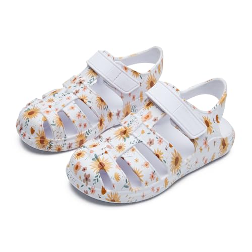 Kids'Popular Summer Footwear,Adjustable toe closure Sandals with Adorable Cartoon Prints,Breathable and antislip,Summer Outdoor/Indoor Shoes2