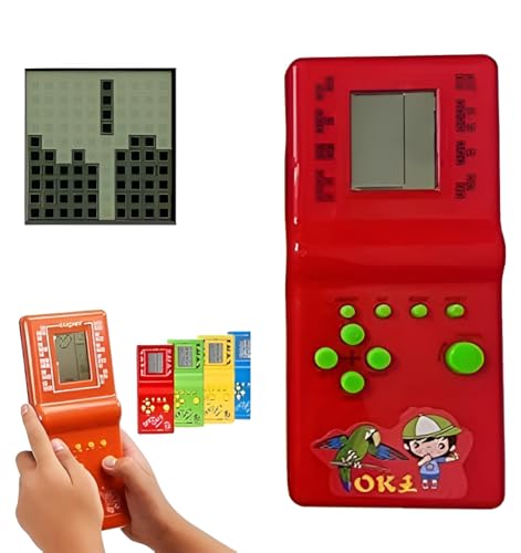 Image of Handheld Brick Game Console 9999 in 1 with LCD Screen, Button Controls and AA Battery Slot