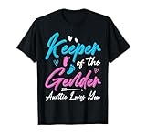 Photo Gallery custode del genere auntie loves you funny gender reveal maglietta Photo Gallery custode del genere auntie loves you funny gender reveal maglietta