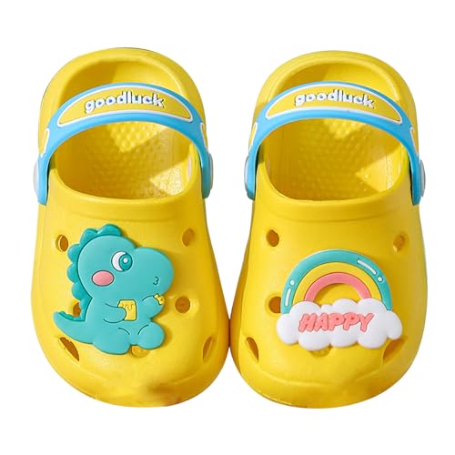 Unisex Gartenuhe Zuecos Niños Jardín Zapatillas Acogedoras Pantuflas de Verano Antideslizante Sandalias de Baño Niños Sandalias Niñas Bebé Jardín, a, 22 EU