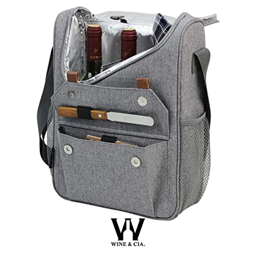 Wine Bag P/ 3 Garrafas Vinho Mala Termica Bolsa P/Transportar Vinho by Wine & Cia