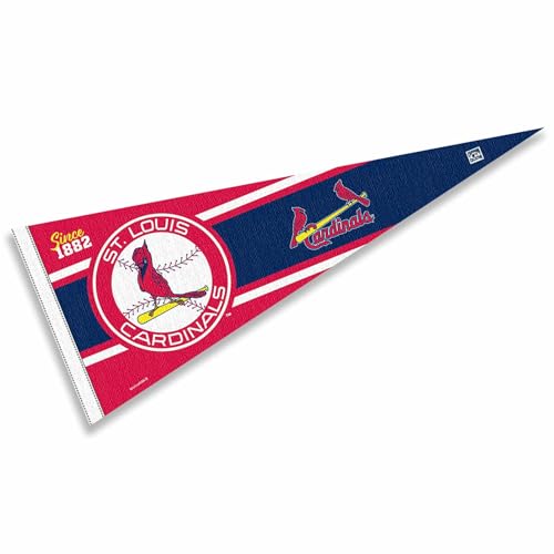 Banderín retro vintage de los Cardinals de WinCraft en tamaño completo para fanáticos del béisbol