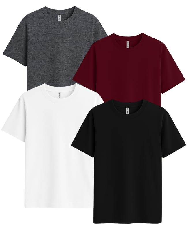 Image of Sleepynuts Women Boyfriend Plain Round Neck Half Sleeve T-Shirt