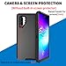 Bisbkrar Case for Samsung Galaxy Note 10 Plus 5G, [Military Grade] Shockproof Protective, Heavy Duty Bumper Phone Cover for Note 10 Plus 6.8 Inch(with Belt Clip) (Black)