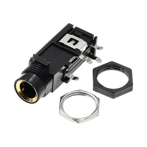 Conector de micrófono de 6,35 mm estéreo sin ruidos de fondo pack de 10 conectores rectos 5