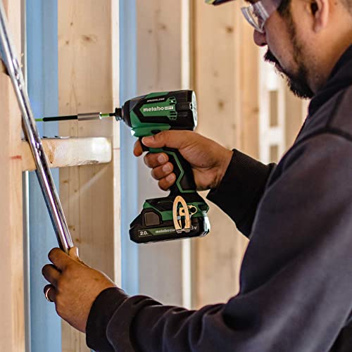 Metabo Hpt 18V Multivolt™ Impact Driver Kit | 2-2.0 Ah 18V Batteries | 1,549 In-Lbs Torque | Brushless Motor | Compact Size & Weight | Lifetime Tool Warranty | Wh18Dex #TOP5