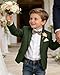 Bofan Tweed Herringbone Boys Suit Jacket Slim Fit Boy Blazer Lightweight Sport Coat Fashion Wedding Outfit Formal Tuxedo Blazers Jackets Pink Size 7