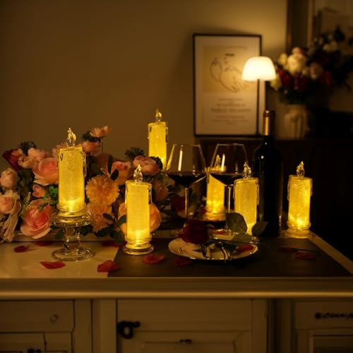 LED Flameless Battery Operated Flickering Candles: 4-Pc $9.59, 6-Pc - image 7