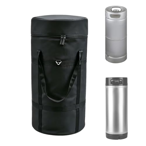 Keg Cooler for Home Brew Beer Cooler Compatible with New 5 Gallon Ball Lock Keg and New 5 Gallon Keg Corny Keg 600D Oxford Cloth Add CottonAluminum foil LayerWaterproof Inner Iiner