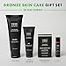 Tiege Hanley Mens Skin Care Gift Box Set, Bronze - Men's Skincare Set Includes Face Wash, Facial Moisturizer with SPF 20 Sunscreen, Body Exfoliating Scrub Bar, & Moisturizing Lip Balm