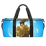 ⇒MULTIFUNKTIONALE VERWENDUNG: Unsere Sporttasche kann auf einer Schulter oder in der Hand getragen werden. Bequeme und strapazierfähige, gepolsterte Schultergurte und hochwertige, strapazierfähige Metallreißverschlüsse machen diese Reisetasche für den Langzeiteinsatz geeignet.