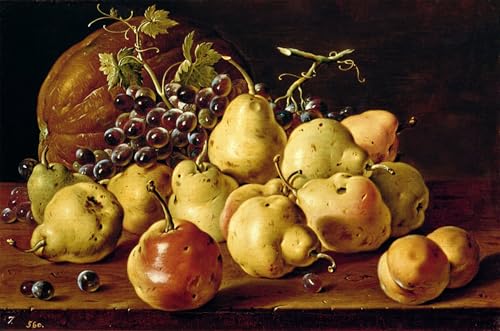 Nature morte grenades Melendez affiche murale d'art pour cuisine chic