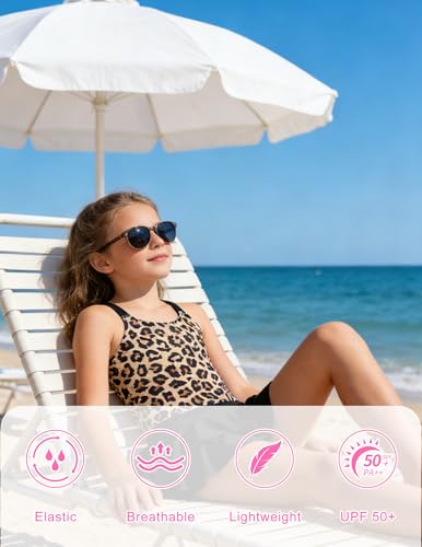 Image of ALISISTER Girls Tankini Swimsuit Two Piece Bathing Suits Summer Beach Swimwear with Shorts for 7-12 Years