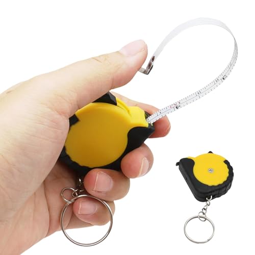 巻尺 - 小さい巻尺 | 3 フィート Minii スチール製ポータブル巻尺、格納式巻尺、セルフロック巻尺、読みやすい両面計測テープ、家庭用, 1 meter soft steel tape measure scale automatic rebound