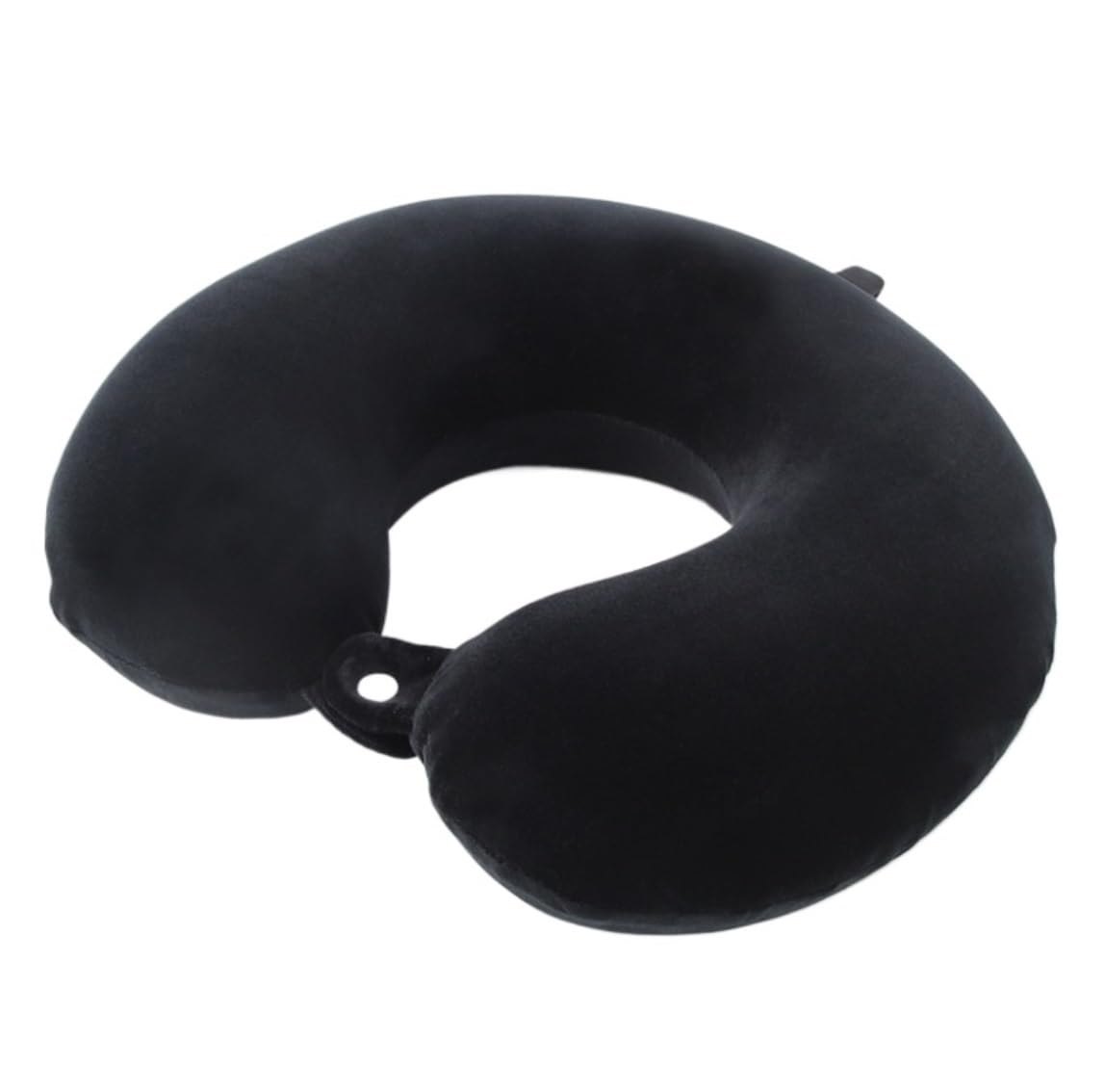 Cuscino di Supporto per Il Collo in Memory Foam, Cuscino da Viaggio in Aereo(Black)