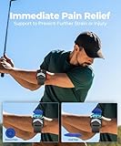 CURECARE Upgrade Tennis Elbow Support Strap, Adjustable Tennis Elbow Brace with 2 Interchangeable Pad, Non-slip Golfers Elbow Support for Tennis & Golfer's Elbow Pain Relief, Black - Image 4