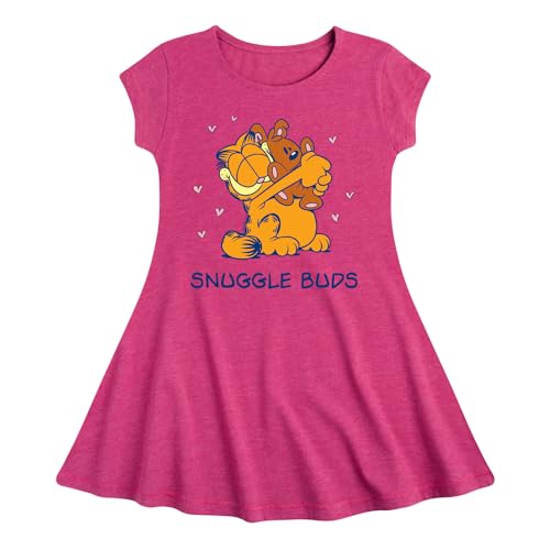 HYBRID APPAREL - Garfield - Snuggle Buds - Toddler & Youth Girls Fit & Flare Dress