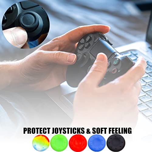 Image of Skin for Xbox Series S /X Ps4 Ps5 Controller, 1pc Anti-Slip Shell Cover Case with 10 Joystick Grips for Playsation 5 Controller Wireless Gamepad (PS5 Controller #16)