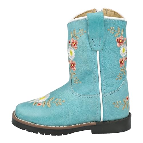 Image of Smoky Mountain Boots Toddlers' Autry Square Toe Leather Western Cowboy Boots