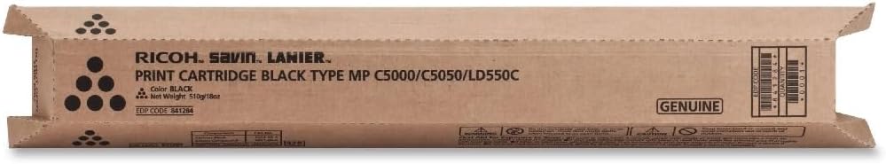 Ricoh Aficio MPC5000 Color Laser Printer Black OEM Toner Cartridge - 23,000 Pages
