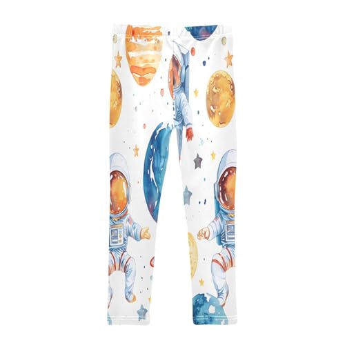 Bolaz Toddler Girls Leggings Printed Yoga Pants Leggings Astronaut Planet for Kids2