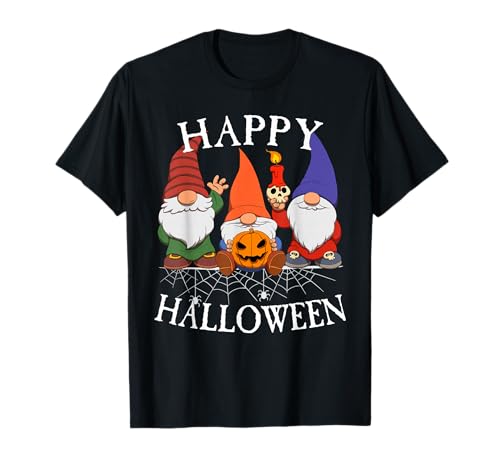 Gnomes Happy Halloween Men Women Couples T-Shirt