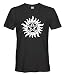 Cybertela Men's Anti Possession Symbol T-Shirt (Black, X-Large)