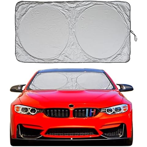 Car Sun Shade with Storage Pouch by A1 Sunshades Shield Protector Blocker Retractable Cover Sunscreen Auto Interior Accessories Visor Small Cover