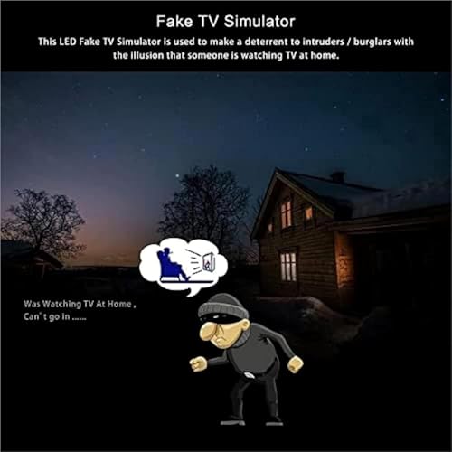 Luces de seguridad nocturnas que simulan televisión encendida para simular presencia 6