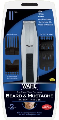Wahl 5537-506 Cordless/Battery Operated Beard & Mustache Trimmer #TOP2