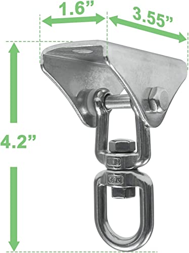 Yes4All Wood Beam Heavy Bag Hanger/Heavy Duty Swing Hanger - 360 Degree Rotation Punching Bag Hanger, B. 360 Degree Rotation #TOP1