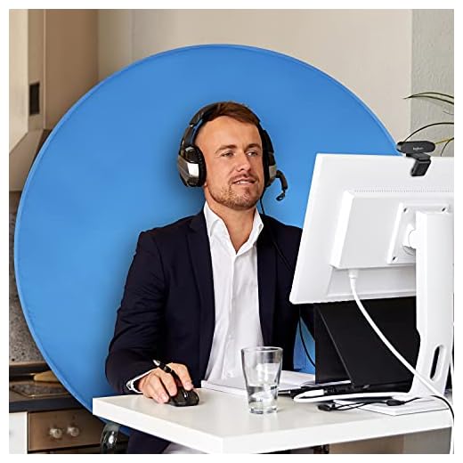 Webaround Portable Webcam Background, Fan Favorite, 52" (Blue)