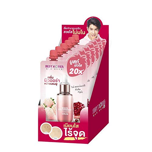 (10 ml x6 sachets) Best Korea เบสท์โคเรีย White Strawberry Pomegranate Serum Anti aging Reduce dark spots and wrinkles10 ml. (10 ml x6 sachets) Best Korea เบสท์โคเรีย White Strawberry Pomegranate Serum Anti aging Reduce dark spots and wrinkles10 ml.