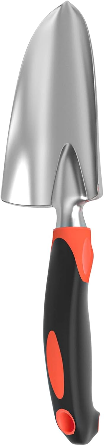 Garden Shovel Trowel,MAXLANDER Aluminum Alloy Hand Trowel with Ergonomic Non-Slip Handle for Transplanting Weeding and Digging (4'' Weed Wacker)