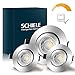 Einbauleuchten Dimmbar SCHIELE Einbaustrahler Led Inkl. 3 x 7W LED Modul 700lm Ersatz für 60W Halogen 2800K Warmweißes Deckenspots LED Spots 230v