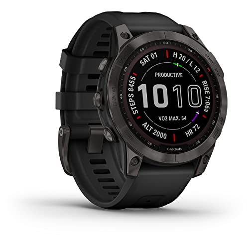 Garmin Fenix 7 Solar Zafiro, 47 mm, Gris...