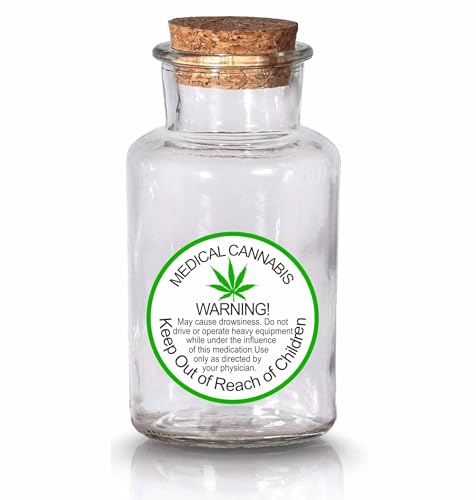 Hylabelest 38 mm allgemeine medizinische Cannabis-Warnetiketten, außerhalb der Reichweite von Kindern aufbewahren, runde Aufkleber