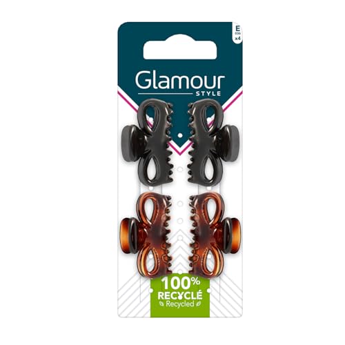 Pinces à cheveux anti-glisse GLAMOUR STYLE pour dompter les mèches rebelles - Lot de 3 packs de 4