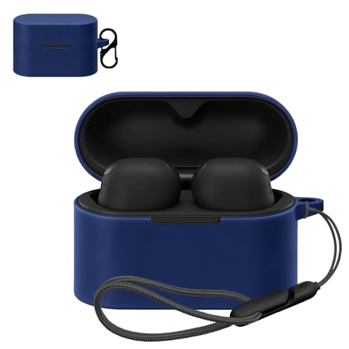 For �\�j�[(SONY) WF-1000XM6 �p �P�[�X �J�o�[ �yNOUKAJU�z ���C�����X �C���[�z�� �V���R�� �ی�P�[�X �i�J���r�i�t��+�X�g���b�v�t�� �j �����h�~ �L�Y�h�~ �ϏՌ� �����[�d�\ �h�� �h�o (�u���[)