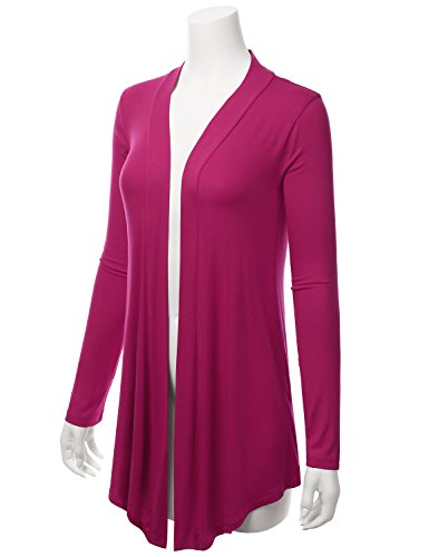 Image of LALABEE Women's Draped Open-Front Long Sleeve Light Weight Cardigan (S~3XL)