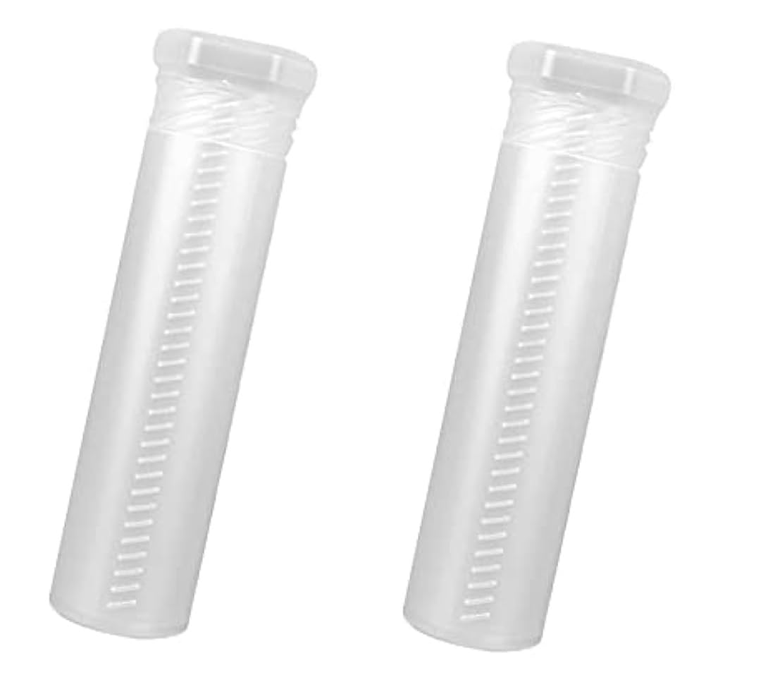 Mobaak Transparent 2Pcs Extendable Artist Brush Tube,Clear Plastic Pen Pencil Storage Box,Travel Pen Brushes Storage Watercolor Pens Container