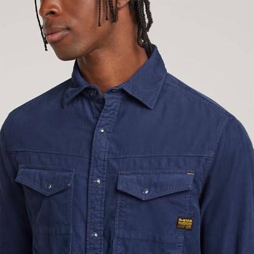 G-Star Herren Dakota Slim Hemd, Blau (dk sea Blue gd D25223-C436-G702), XS 5