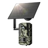 Loatos Trail Camera 5MP Live Video, Sola...